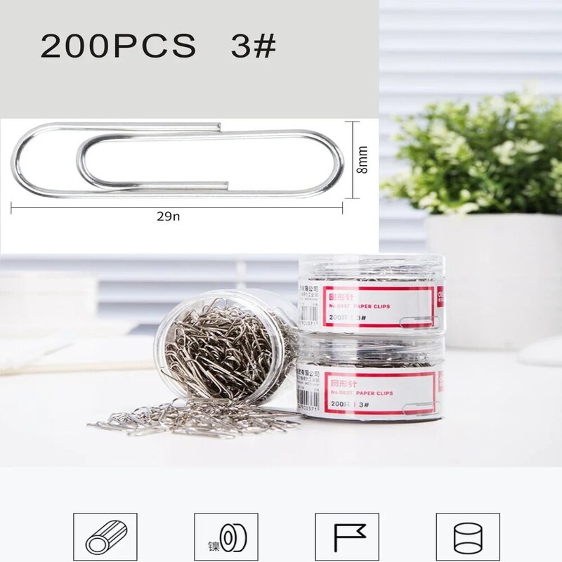 Data storage and filing paper clip metal material stationery school office supplies bookmark mark clip data fixing pin