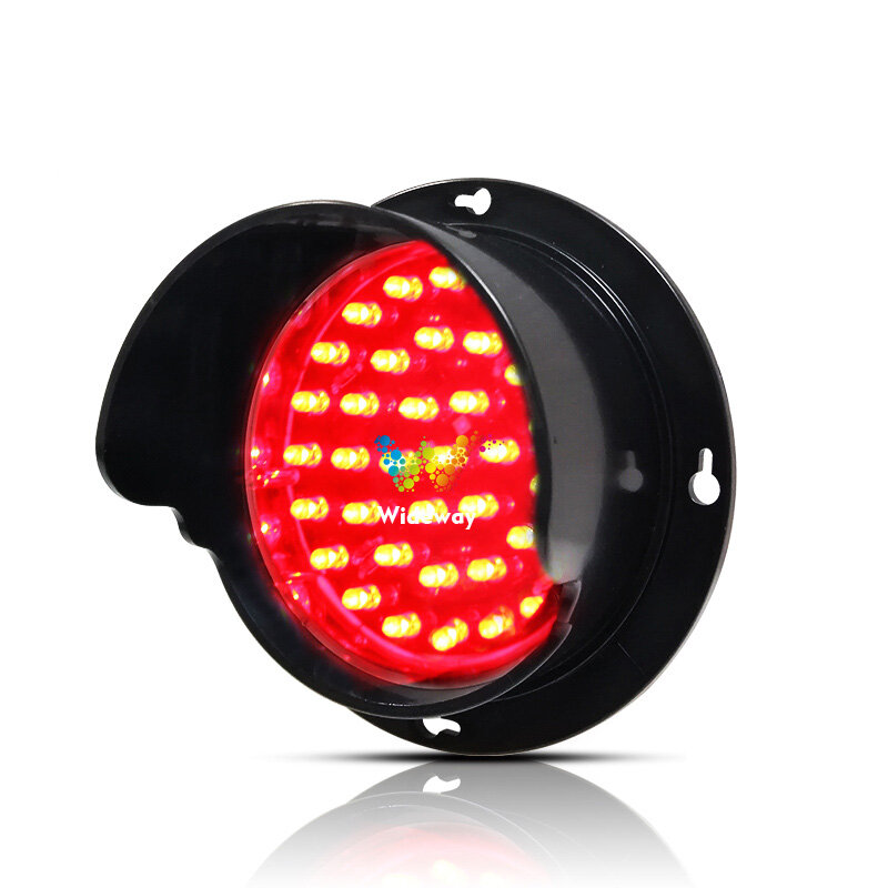 Lampu lalu lintas lampu LED merah kuning hijau LED kustom lampu PC modul sinyal LED, DC 12V, 100mm