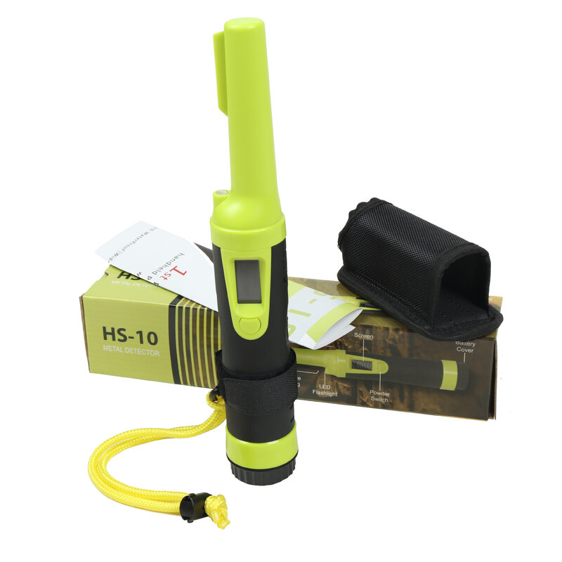 HS-10 Waterdichte Handheld Metaaldetector Lcd-Beveiligingsscanner Onderwater Positionering Stick