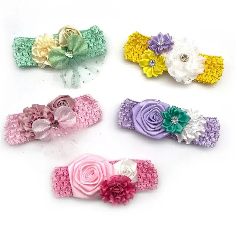 Collar de flores para perros pequeños, medianos y grandes, pajarita con banda elástica, producto de aseo, 1 piezas