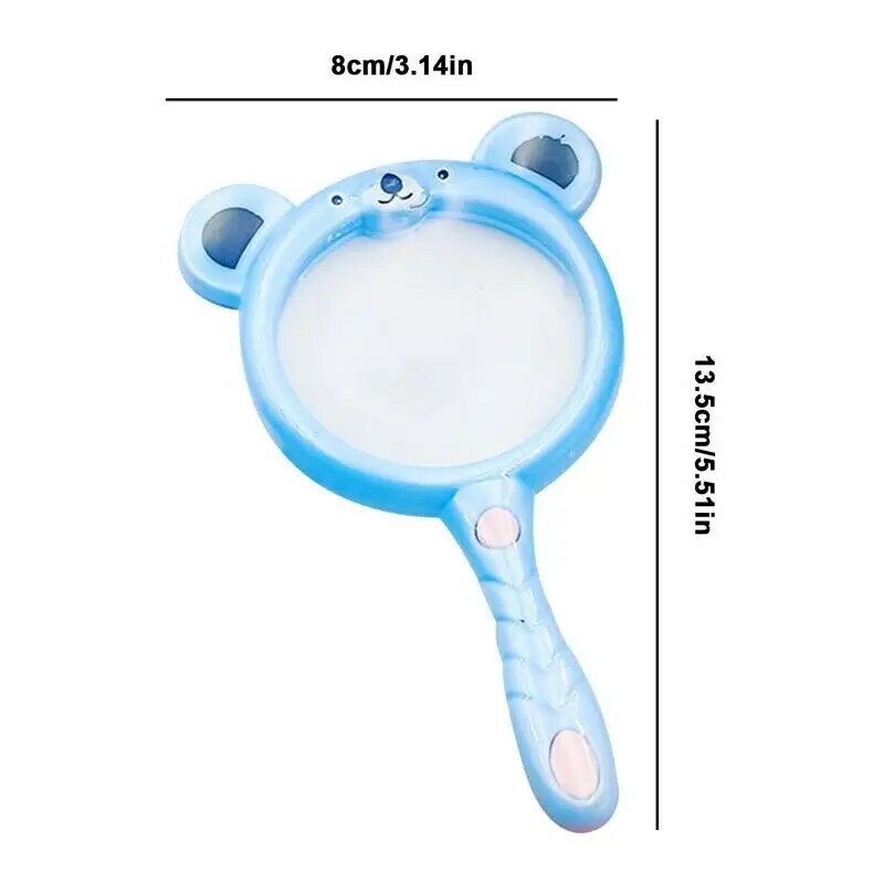 Handheld 3X Kids Magnifier Glass Portable Science Toys Educational Toy Child Science Scientific Learning Education Hobbies