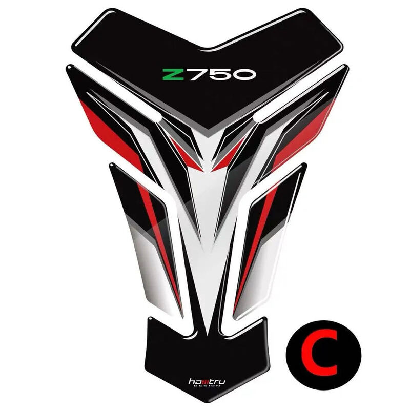 Untuk Kawasaki Z750 Z750S Z 750 modifikasi stiker motor tangki bahan bakar stiker Non-slip stiker tulang ikan