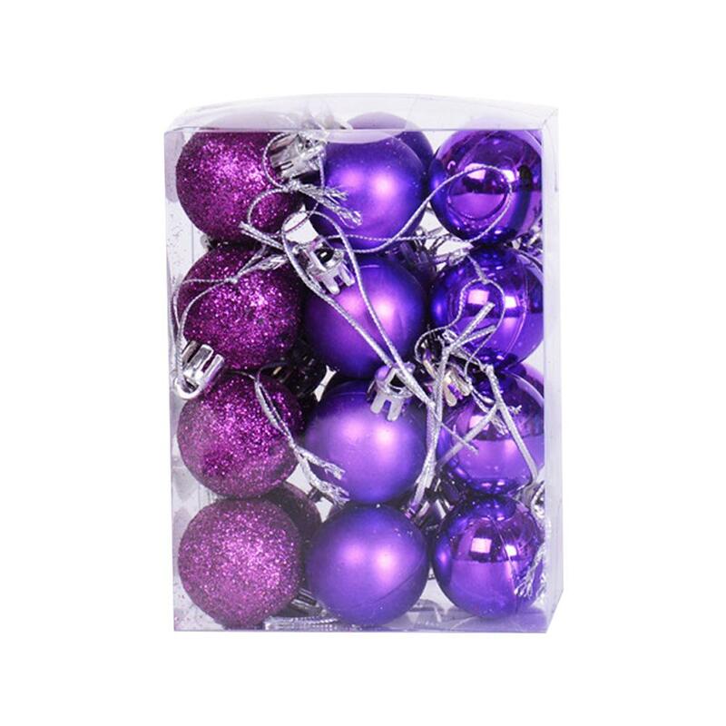 Christmas Tree Ornaments Electroplating Color Hanging Ball Decorations Blue Christmas Ball Plastic Gift Ball For Xmas Holid Y3V8