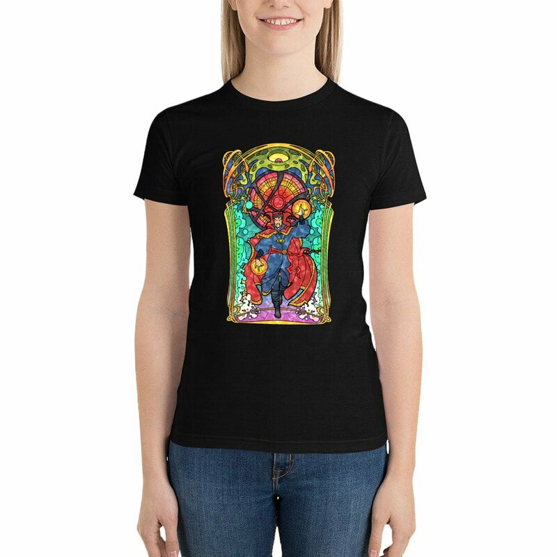 Dr. Strange-Hippie T-shirt para mulheres, roupas de verão, tops, camiseta, # y39