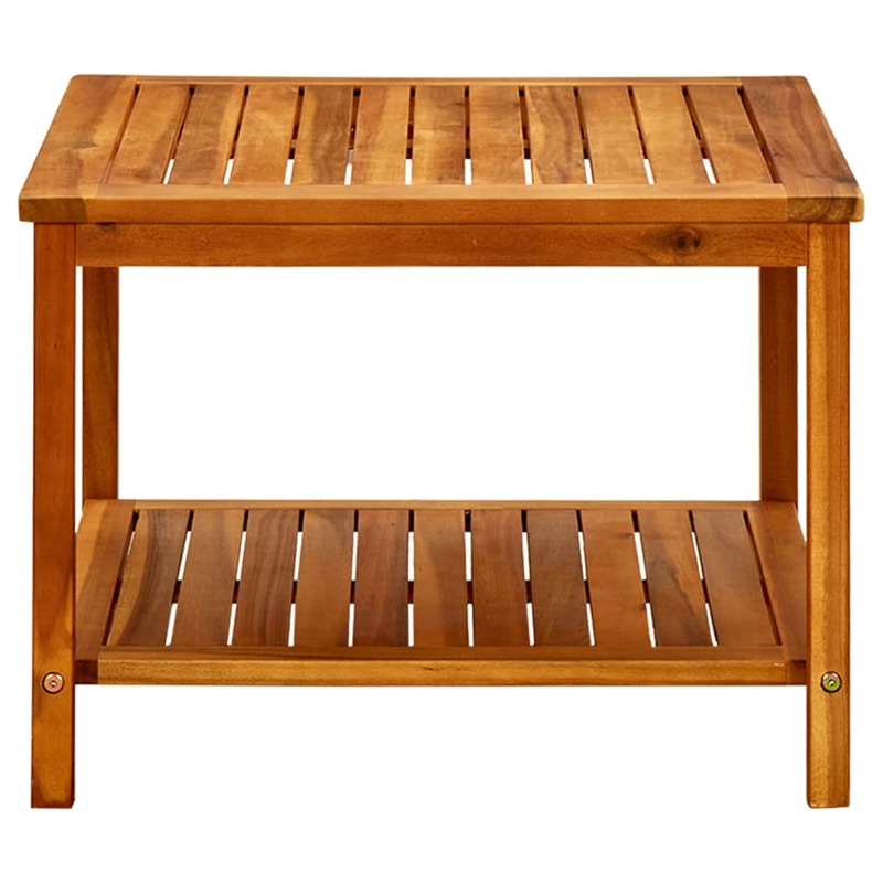 Tavolino da caffè, tavolino da tè in legno massello di Acacia, mobili da soggiorno 60x60x45 cm