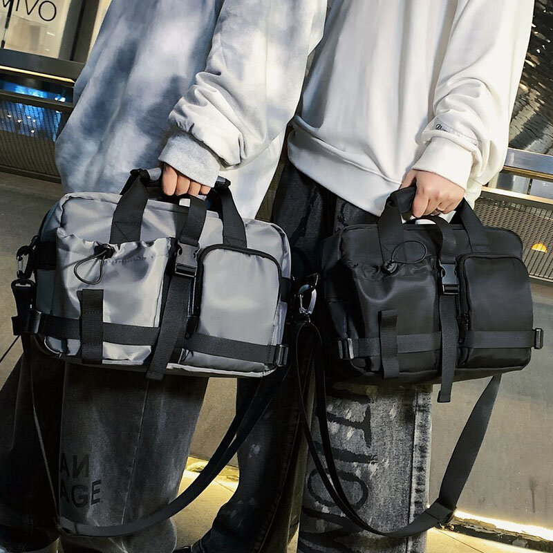 Aottlaハンドバッグ男性ナイロン防水男性のバッグ良質のブランドのファッションショルダーバッグメンズブリーフケースティーンカジュアル旅行バッグ