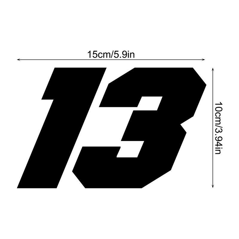 Car Stickers And Decals Number 13 Stickers Auto Decor Strong Adhesion Decoration Supplies For Refrigerators Motorcycles Laptops