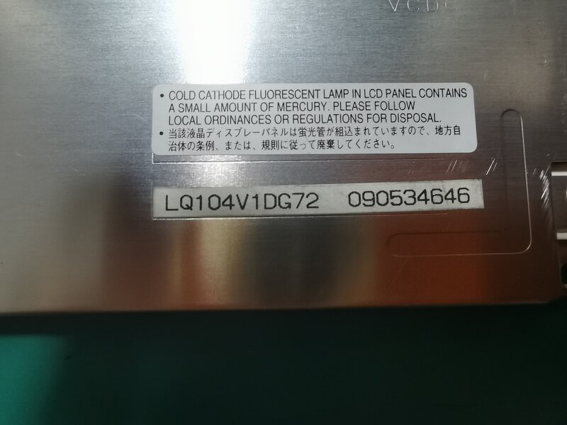 Tela LCD original LQ104V1DG72 10.4-Polegada, testada e em estoque, LQ104V1DG71