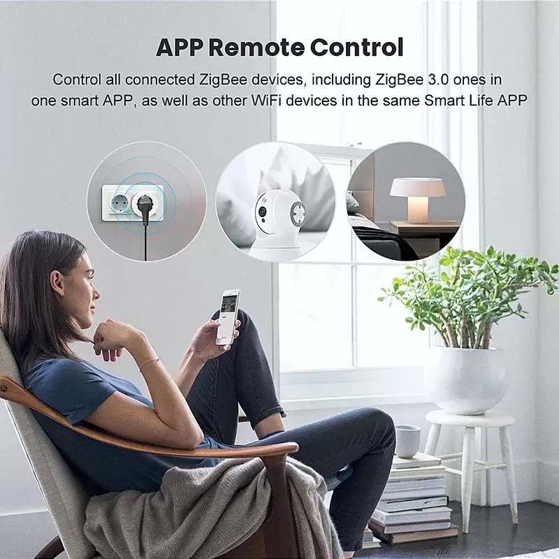 HomeKit-Hub de enlace inteligente ZigBee, Control remoto por aplicación, funciona con Apple HomeKit, Alexa, Google Home, Tuya, SmartLife