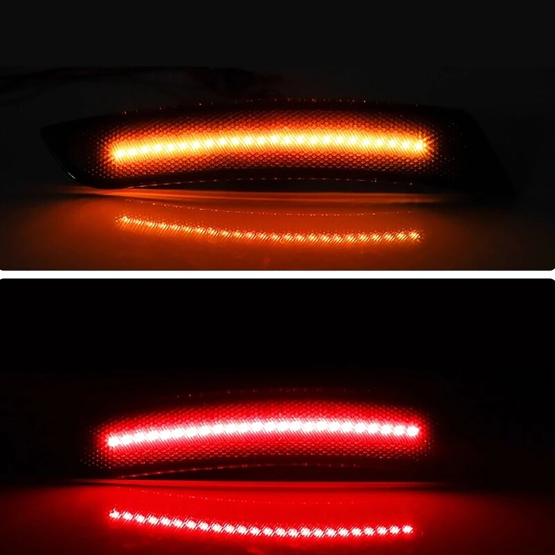Luz LED de posición lateral del parachoques delantero y trasero del coche, lámpara para Chevy Camaro 2016-2022, 2 pares