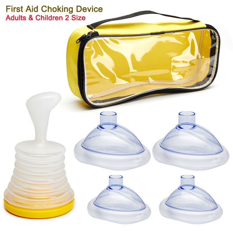 Dispositivo de asfixia de primeros auxilios para adultos y niños, máscara de rescate, Kits de asfixia Simple para el hogar, dispositivo antiasfixia