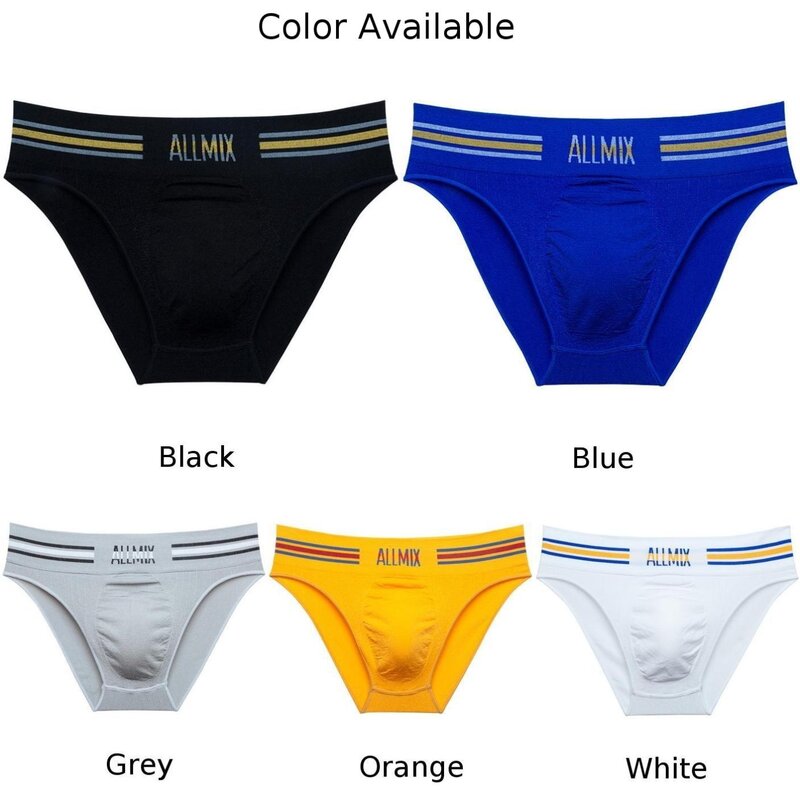 Men Low Waist Sexy Stripe Letter T-Back Briefs Underwear Thong G-String Pouch Bulge Panties Underpants Traceless Male Briefs