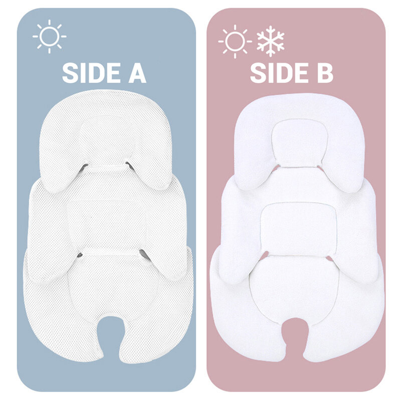 Baby Stroller Cushion Infant Car Seat Insert Stroller Pad Four Seasons General Thermal Mattress Mesh Breathable 2 Side Available