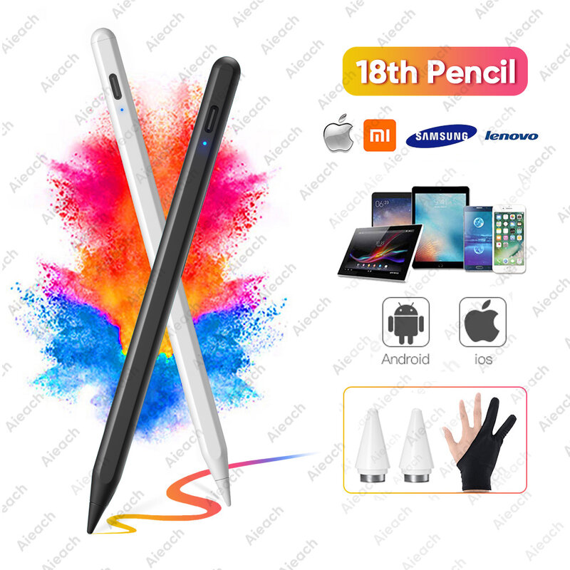 Dla Apple ołówek iPad Pro długopis dotykowy dla tabletu iPad Air 5 Samsung Xiaomi Lenovo Tablet pióro rysik dla telefonów komórkowych Android