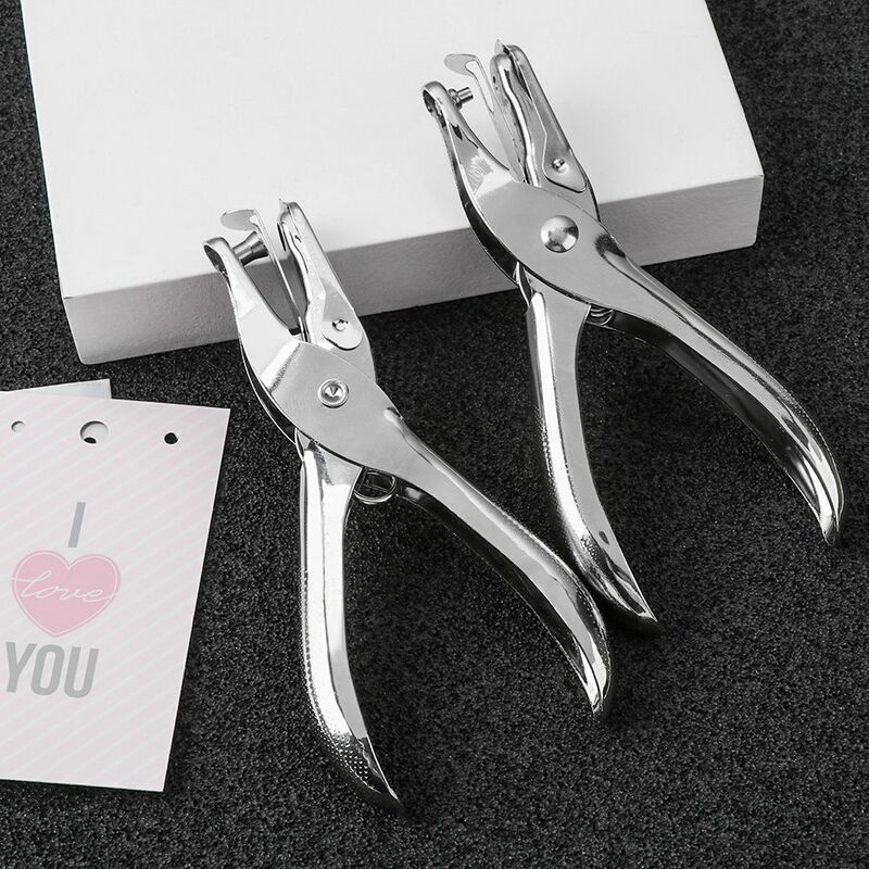 1 Pc Metal 3/6mm Pore Diameter Punch Pliers Single Hole Puncher Hand Paper Scrapbooking Punches 1-8 Pages Paper Hole Puncher