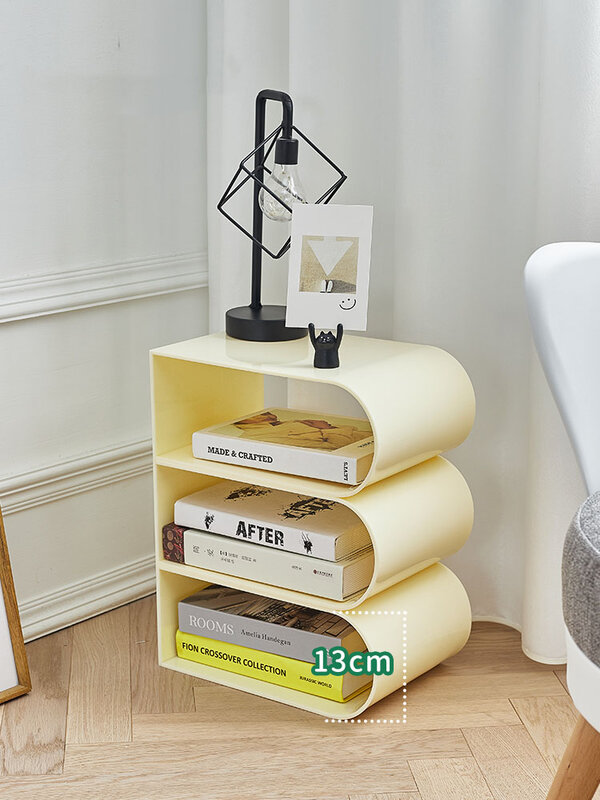 Nordic revista rack de acrílico mesa escritório estante moderna sala estar do lado do assoalho livro prateleiras móveis ornamentos decorativos