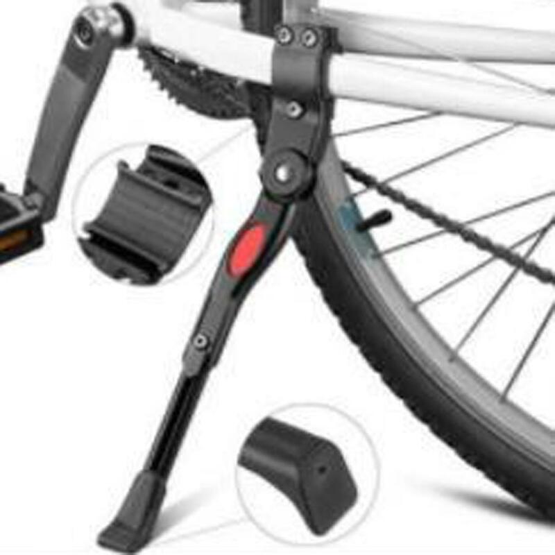 Kickstand paduan aluminium Premium-Panjang dudukan dapat diatur untuk 24 "-27" gunung/Jalan/olahraga sepeda