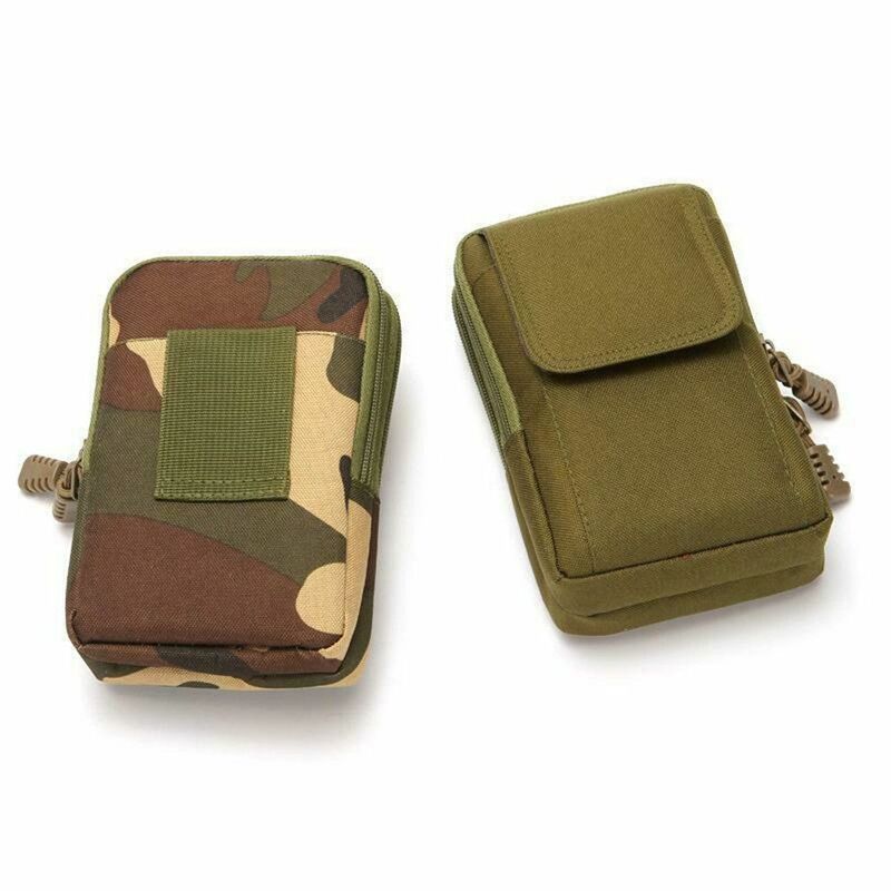 6.5 inch Tactical Molle Pouch Belt Waist Pack Bag Small Pocket Waist Pack Running Pouch Travel Camping Bags Soft Back