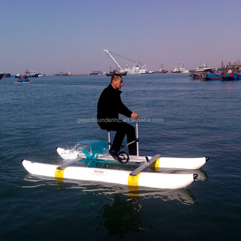 Pontons gonflables en PVC de haute qualité, vélos d'eau, fournisseur de vélos de mer, Chine