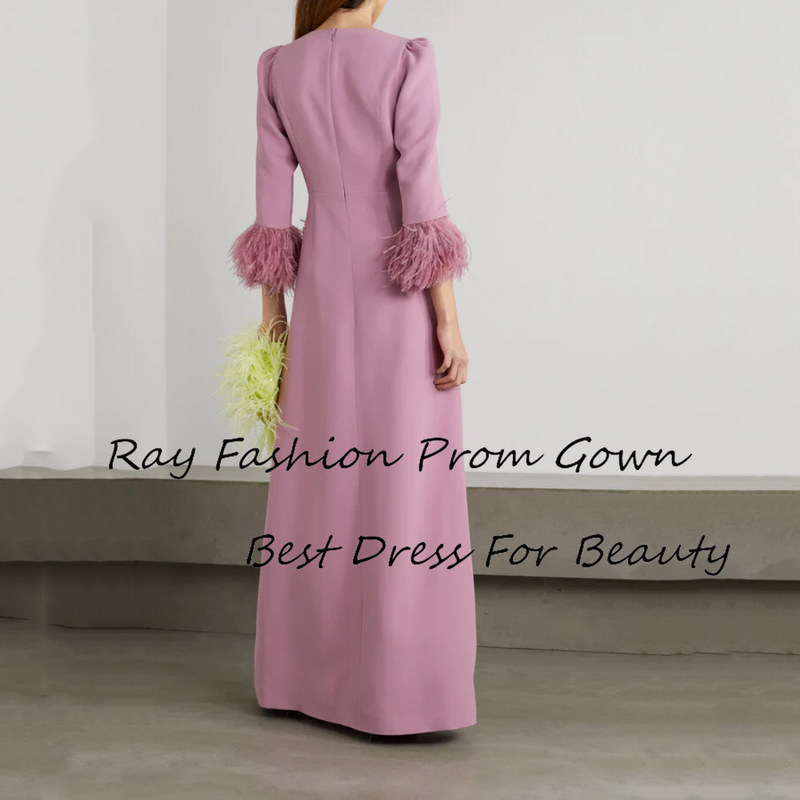 Robe fourreau élégante pour femme, col rond, manches longues, longueur au sol, robe de Rhélégante, fête formelle
