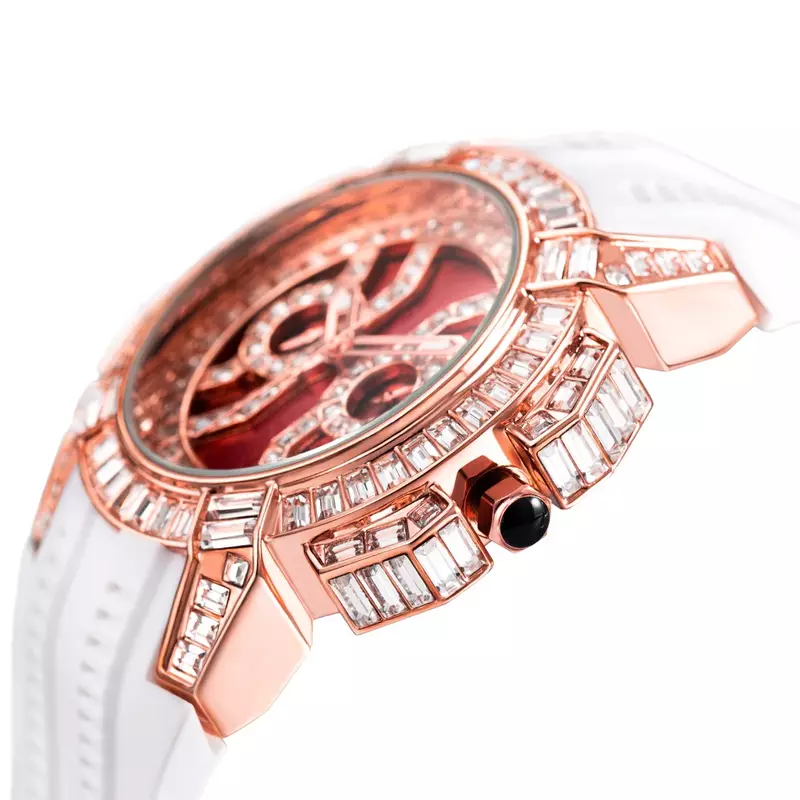 Крутые дизайнерские часы для мужчин в стиле хип-хоп, Роскошные блестящие мужские часы с бриллиантами, кварцевые наручные часы, водонепроницаемые золотые часы Relojes Hombre