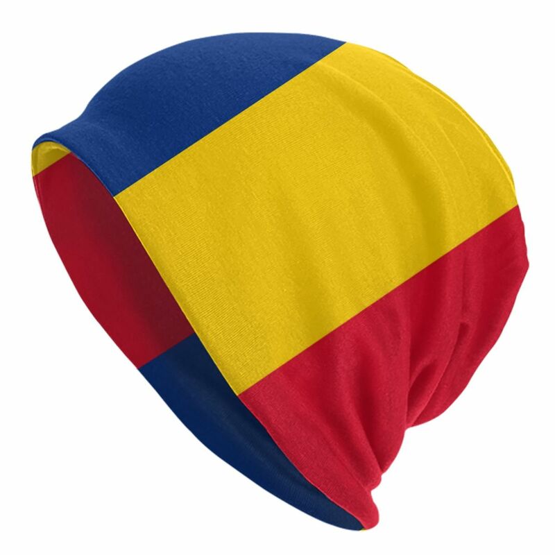 Bandiera della Romania Skullies berretti berretti Hip Hop inverno caldo donna uomo cappelli lavorati a maglia cappelli Unisex per adulti