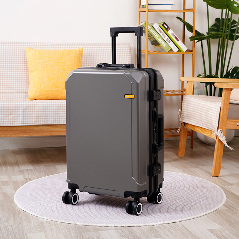 Gepäckraum neue leise Universal räder robuste und langlebige Aluminium rahmen Herren Passwort Gepäck koffer mit großer Kapazität