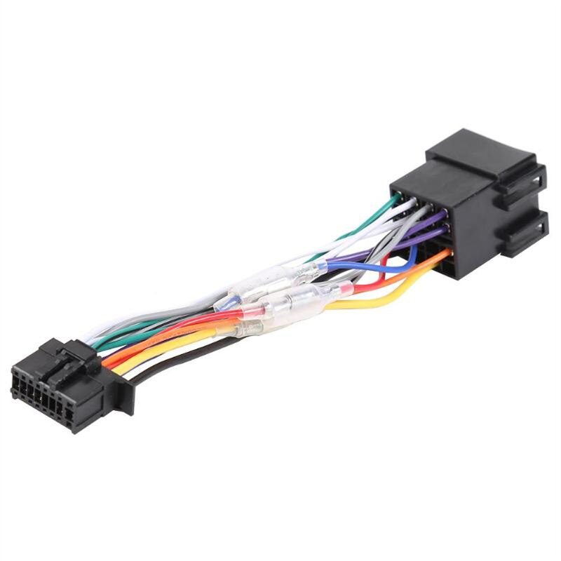 Connector ISO Standard Harness For Audio Adaptor Car 1Pieces For Parts Plastic Radio 16 Pin 160x40x25 Mm