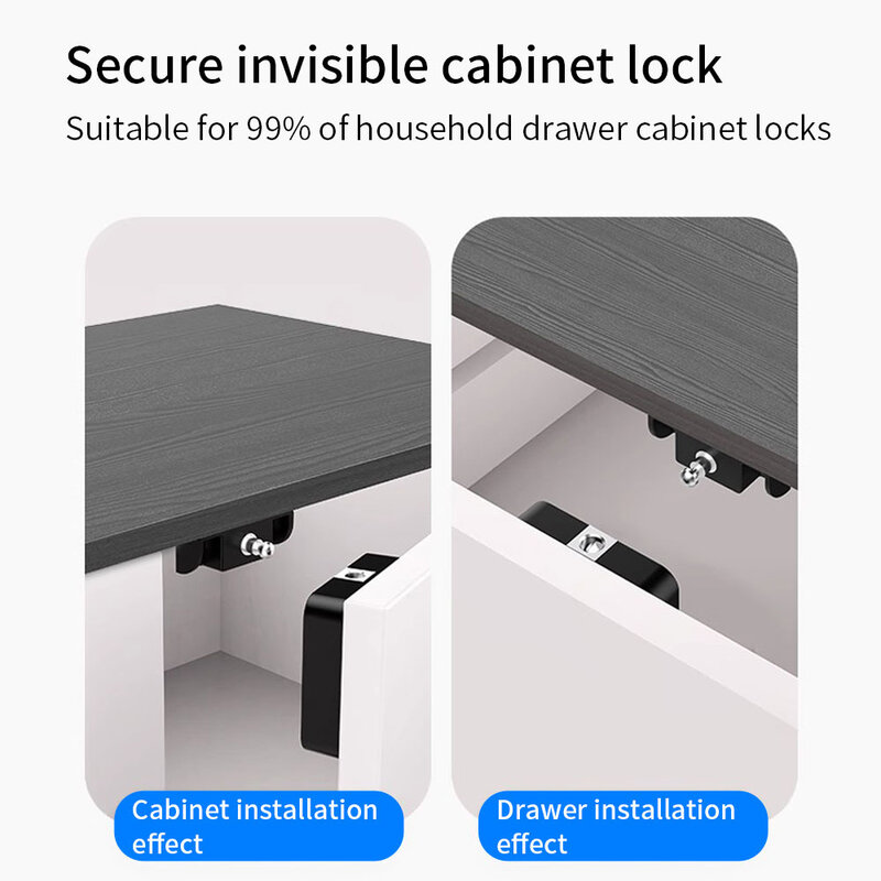 Kunci kabinet tersembunyi RFID elektrik, lemari RFID tidak terlihat, kunci elektronik pintar untuk lemari tersembunyi loker kabinet