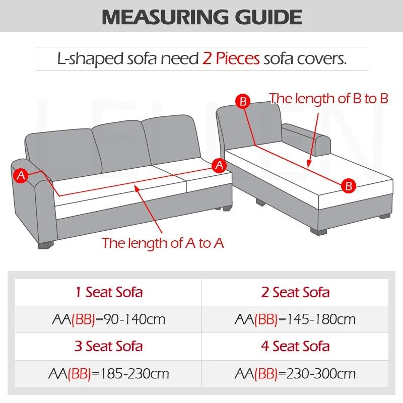 Capa de veludo grosso do sofá para sala de estar, capa elástica do sofá, sofá de canto em forma de L, 1 lugares, 2 lugares, 3 lugares, 4 lugares