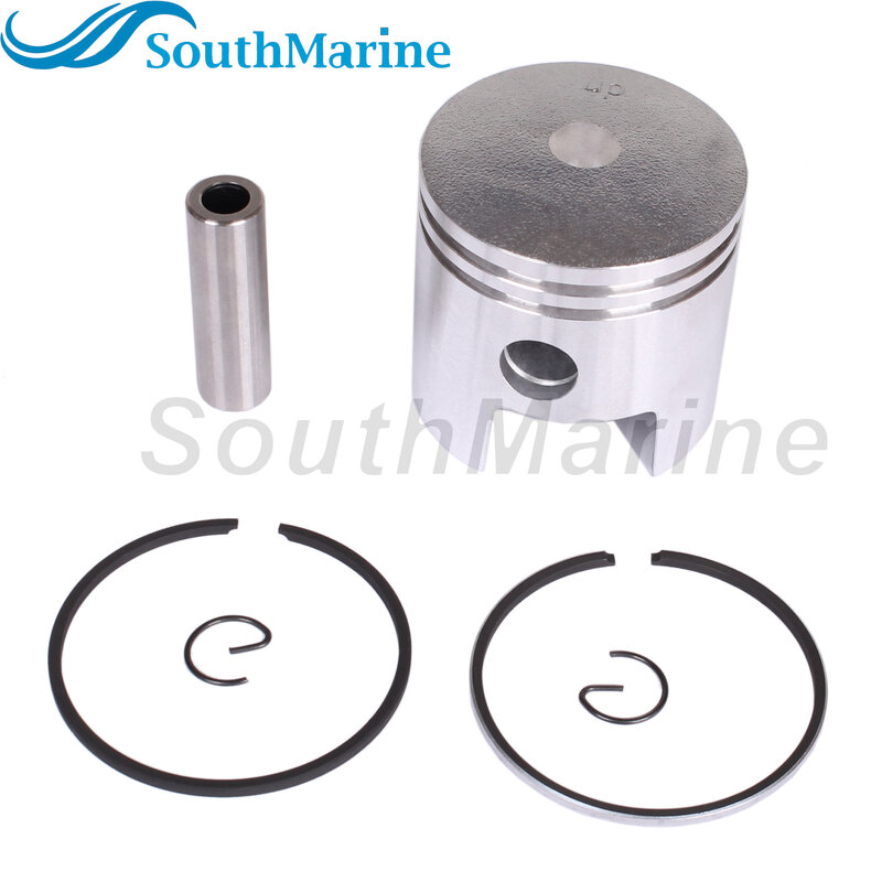 Boat Engine 677-11631-00-96/97/98 677-11630-00-00 STD Piston Set with 647-11610-00 Ring for Yamaha 5HP 8HP, 50mm STD