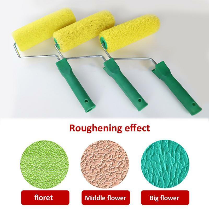 8 inch Wall Paint Roller Brush Portable Sponge Painting Roller With Handle Home Room Decorative Wall Paint Painting Tools