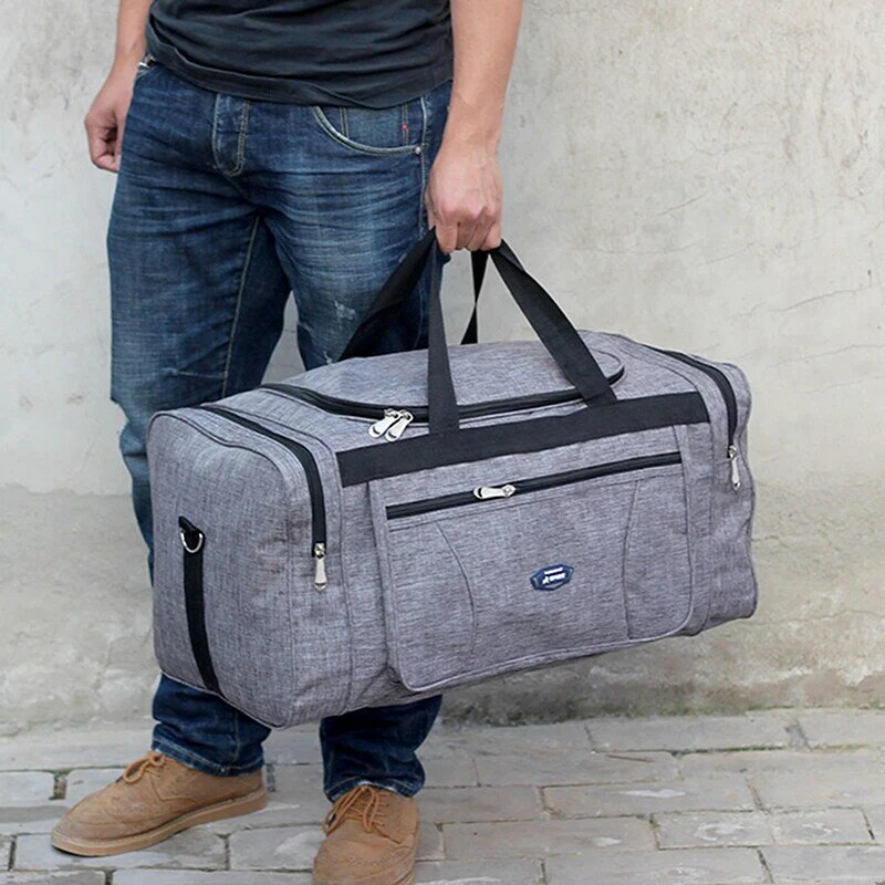 Bolsas de viaje de gran capacidad para hombre, equipaje de mano Oxford impermeable, bolsa de viaje grande, bolsa de viaje de negocios