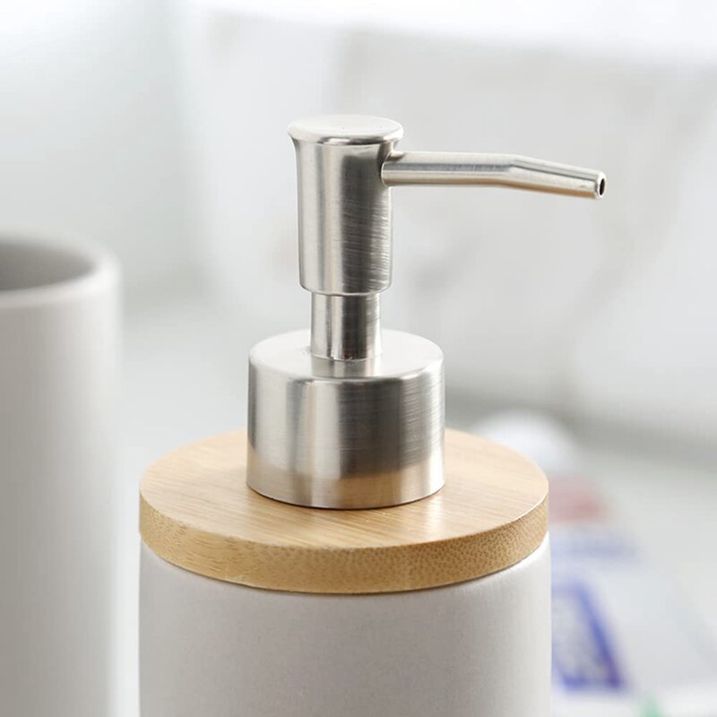 400Ml Ceramic Soap Dispenser, Nordic Style, Lotion Dispenser Soap Dispenser for Kitchen and Bathroom -Black