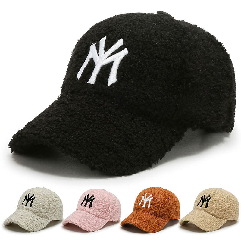 Jesień zima wełna czapka z daszkiem moje haftowane zewnątrz kobiety mężczyźni ciepłe czapki Snapback regulowany Unisex Bill Hip Hop tata kapelusz DP030