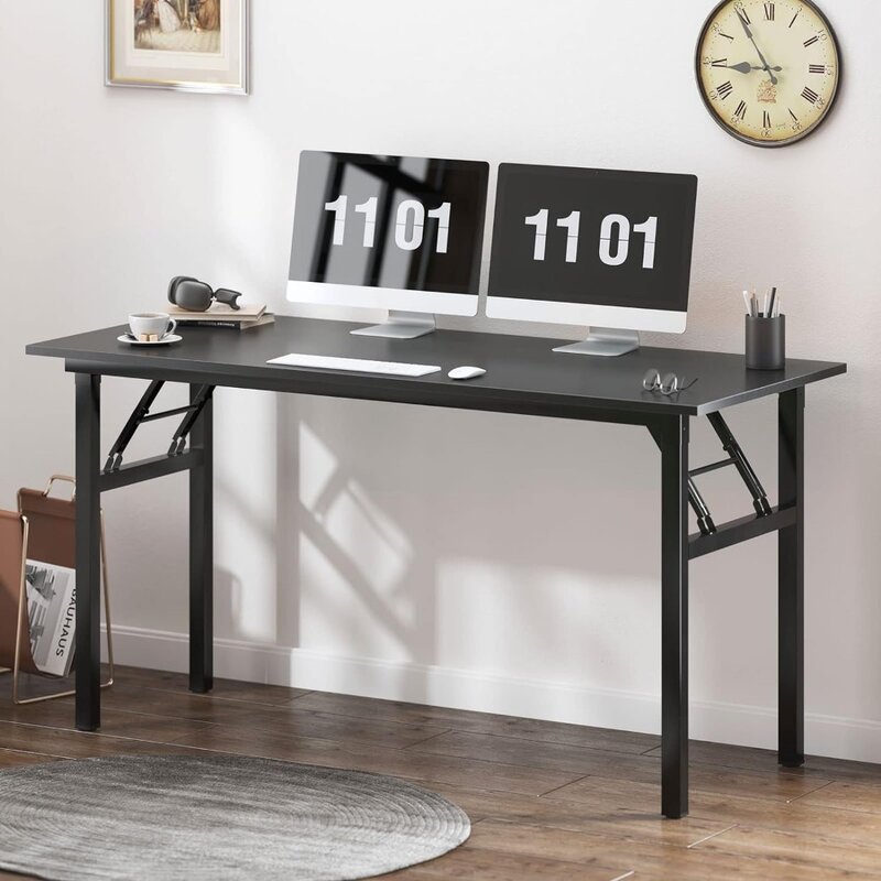 Компьютерный стол, офисный стол, складной стол 55 дюймов с сертификацией BIFMA, компьютерный стол, рабочая станция, не требуется установка