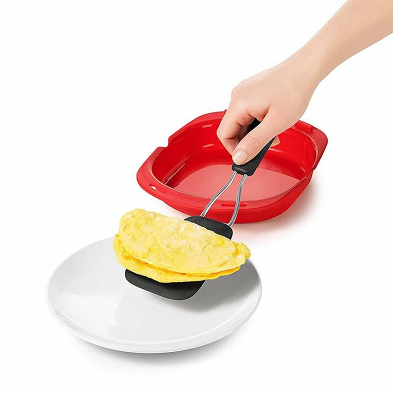 Microwave Oven Silicone Omelette Mold Tool Egg Poacher Poaching Baking Tray Egg Roll Maker Cooker Kitchen Cooking Accessories