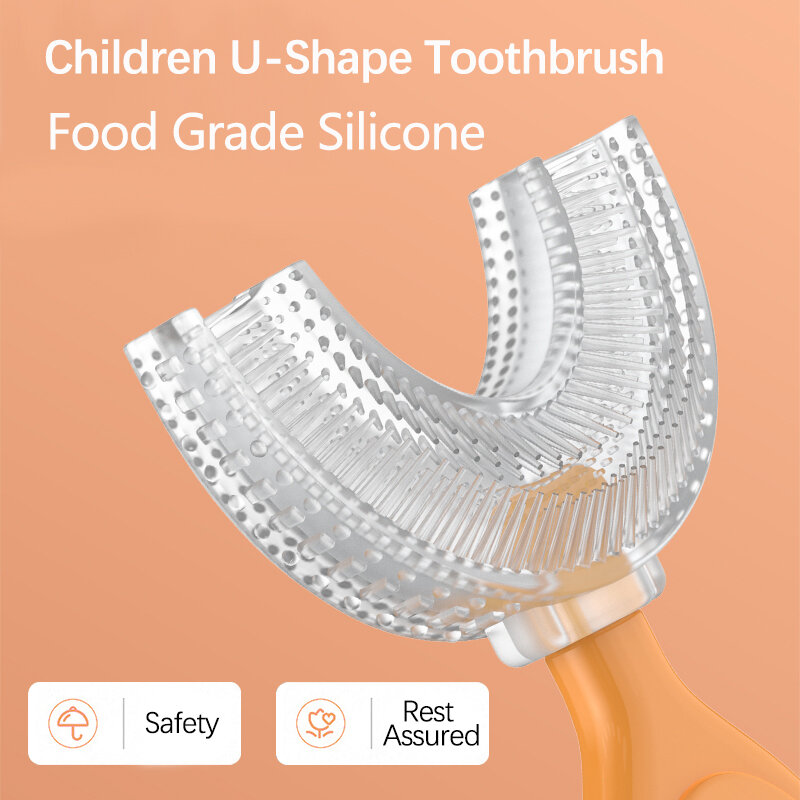 Cepillo de dientes de entrenamiento de silicona suave para bebé, herramienta para el cuidado bucal, artículos infantiles, 1 unidad