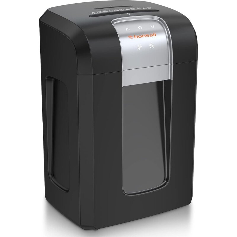Bonsaii-trituradora de papel de oficina de 20 hojas, trituradoras de alta resistencia de corte cruzado de 120 minutos, color negro (actualización 3S30)