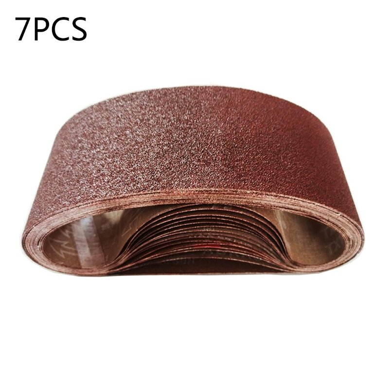 M6CF 120-1000 grain bande ponçage bois métal doux rouge-marron 7 pièces 50X686Mm ponçage