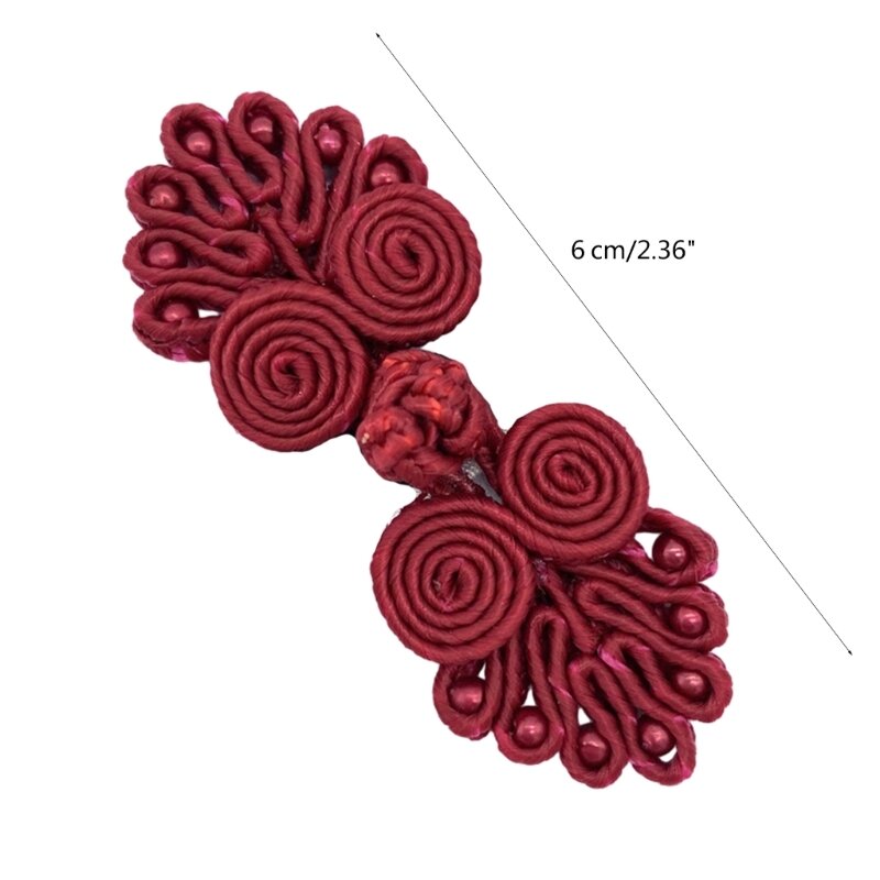 Sieben Perlen chinesischer Cheongsam-Knopf, handgefertigte Knotenverschlüsse zum Nähen