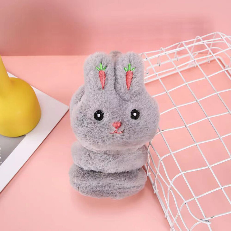 Cartoon Rabbit Winter Warm Earmuffs Plush Thick Soft Ear Cover Ear Protection For Aldult Kids