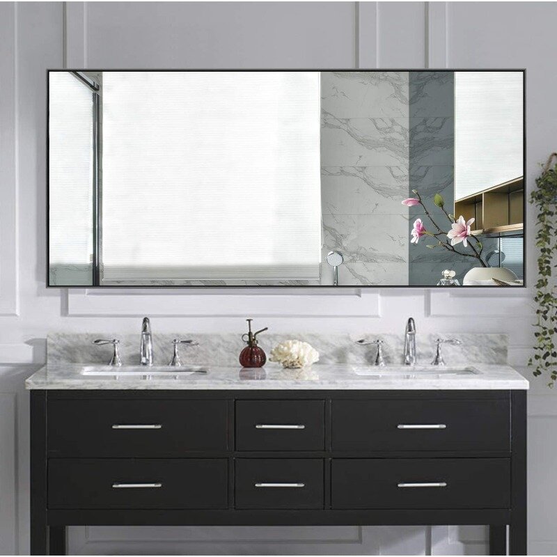 55"x16" Full Length Full Body Wall Mounted Mirror Large Floor Mirror Dressing  for Bedroom Standing Hanging or
