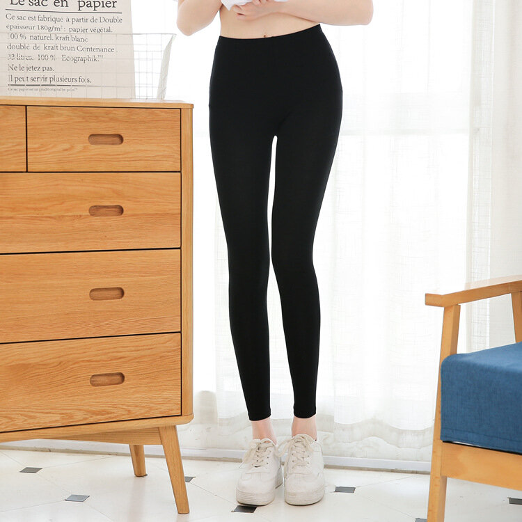 Bequeme Hosen Leggings dünne Frauen tragen neun Punkte Frühling und Sommer große hohe Taille große Mode einkaufen neun Hosen