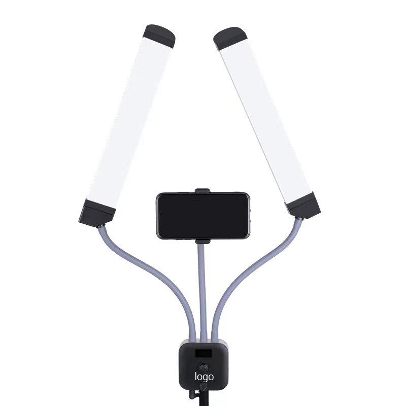 EyebloguTattoo Microblading Eyelash Ring, Lumière de remplissage LED, 2 bras, rotation à 360 °