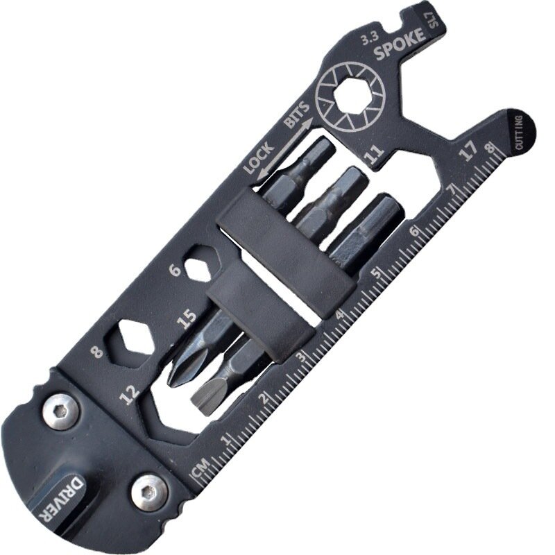 16 in 1 Stainless Steel Screwdriver Wrench Ruler Multi-function MTB Mountain Cycling Spanner Portable  Bicycle Repair Tools