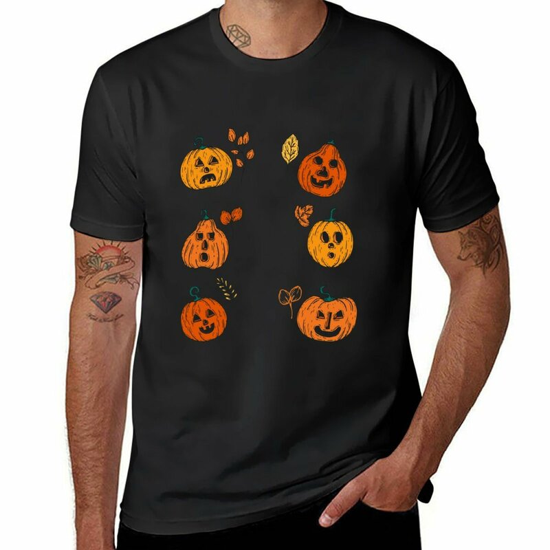 Zucca halloween, Halloween, notti autunnali, t-shirt regalo divertente magliette estive magliette da uomo oversize champion