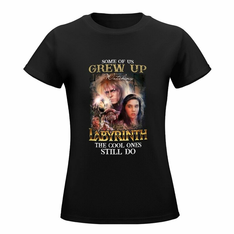 Camiseta oficial de "Some Of Us growed Up Watching Labyrinth" para mujer, blusa, camisetas occidentales
