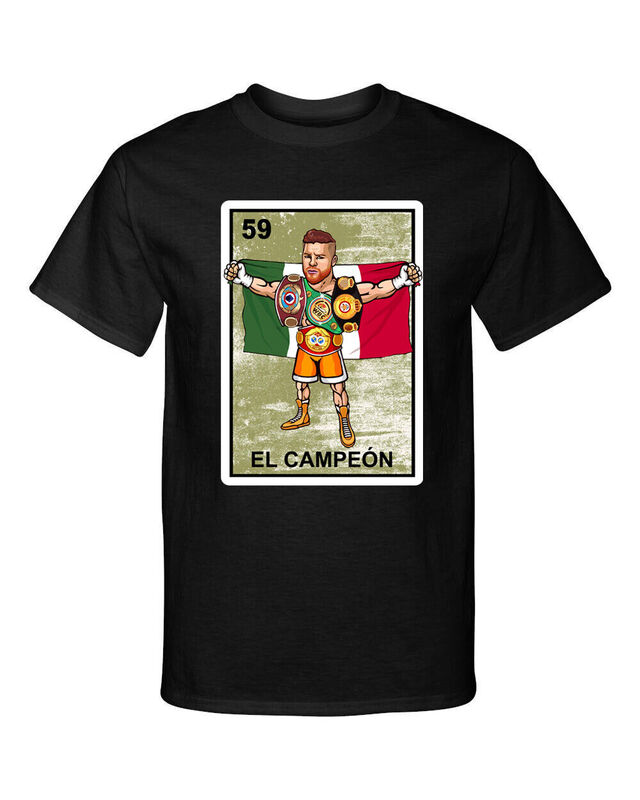 El Campeon Canelo Alvarez Champion Loteria Mexican gaya Bingo T Shirt