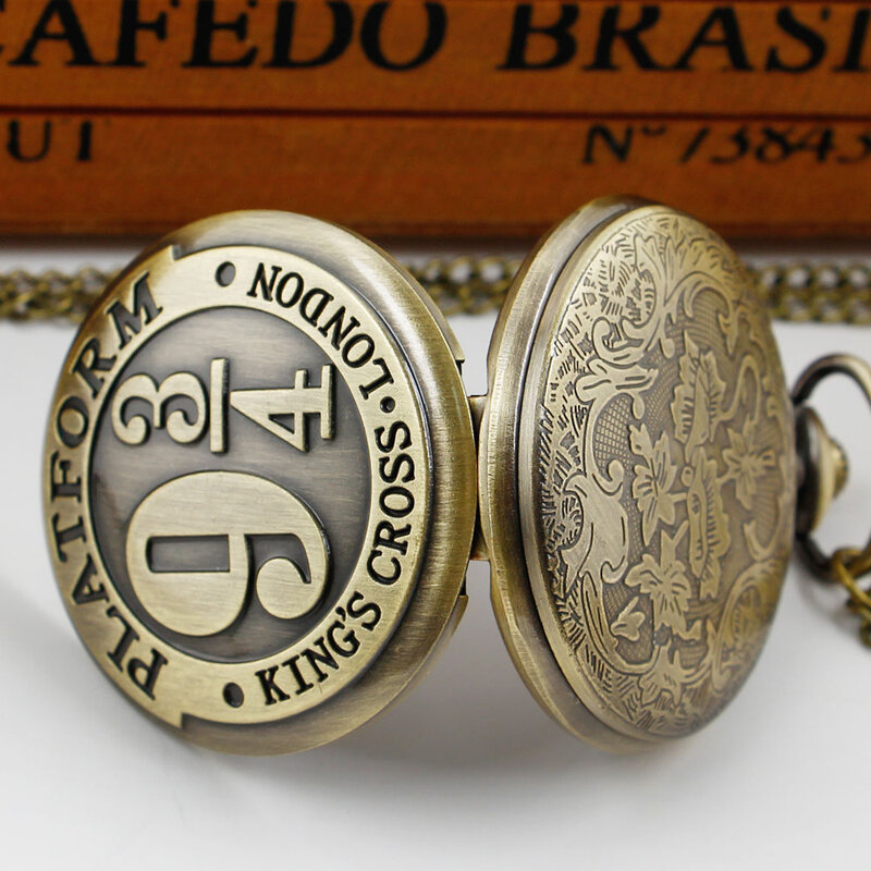 Reloj de bolsillo de cuarzo de diseño Simple, cadena Fob, números árabes, esfera colgante, reloj de bolsillo